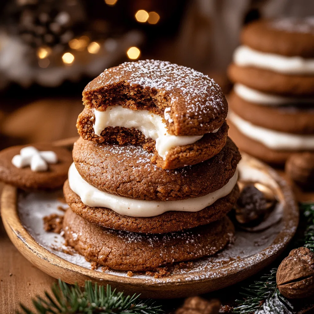 Gingerbread Cheesecake Cookies Recipe preparation