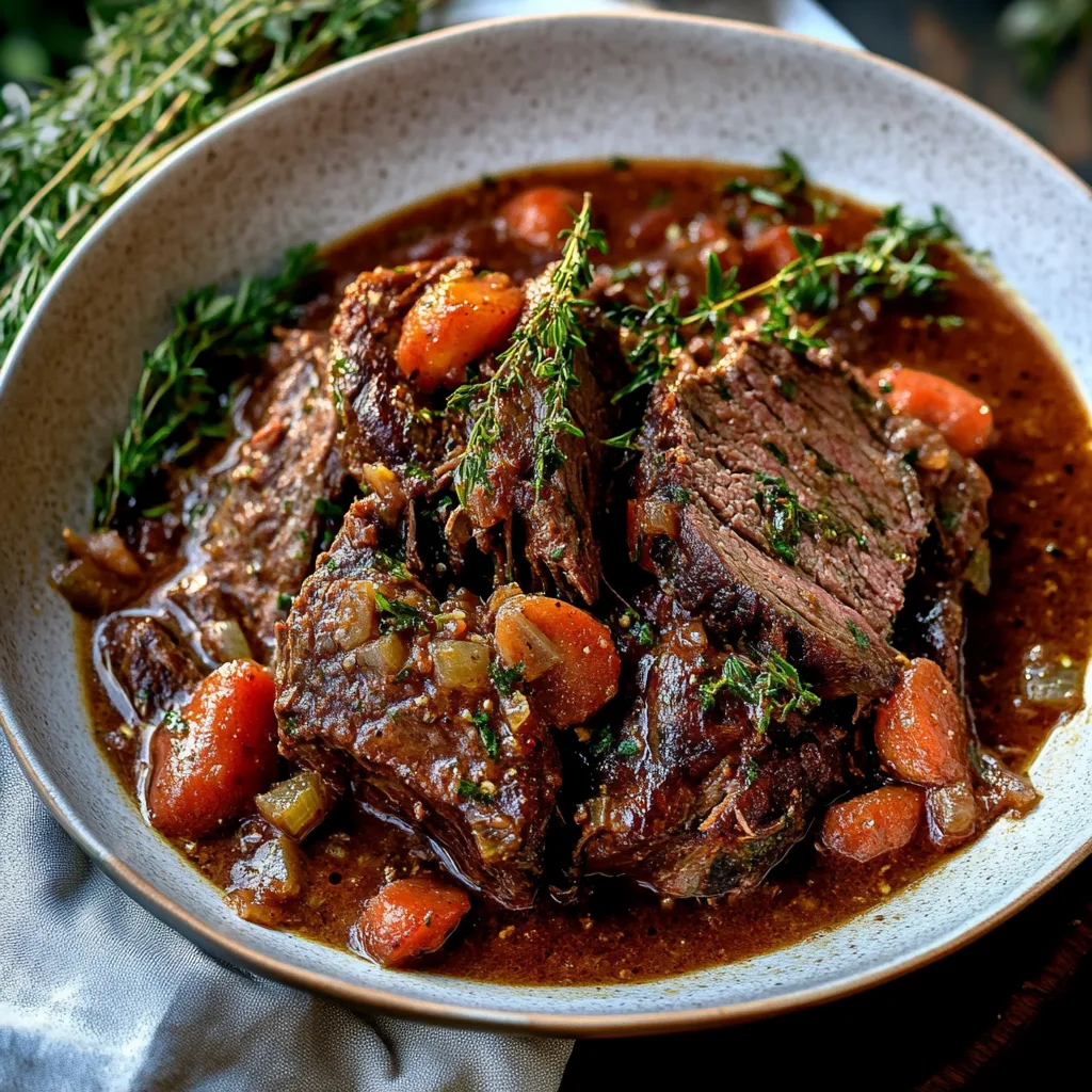 Italian Pot Roast StraccatoServing and storing