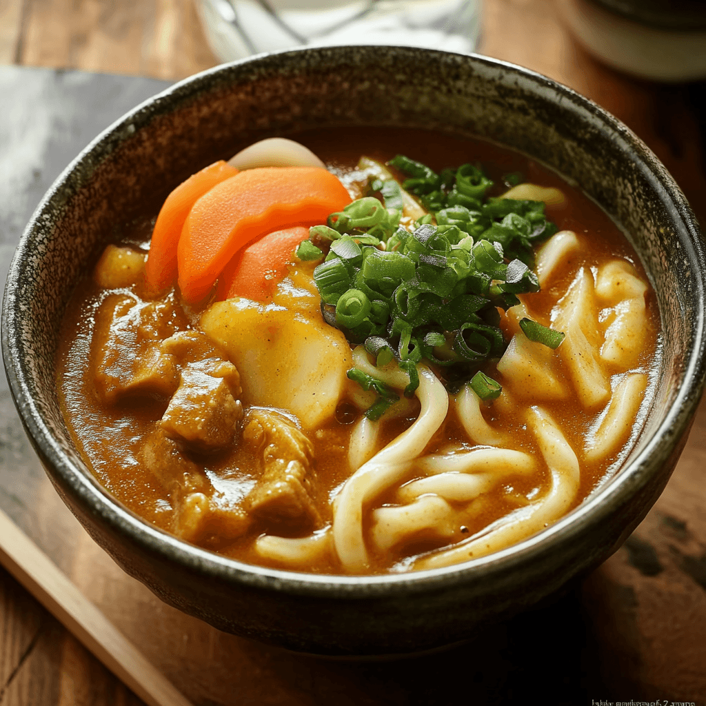 Japanese Curry Udon Dish Serving and storing