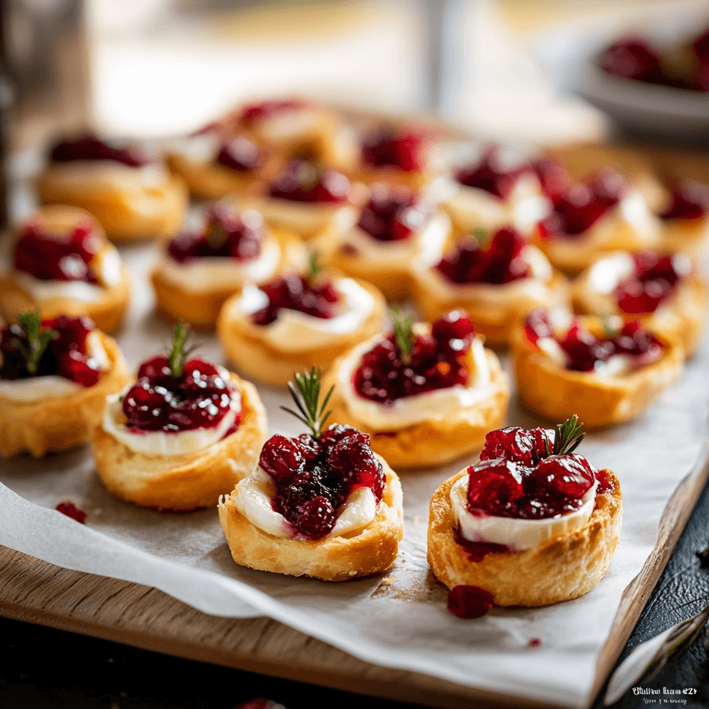 Cranberry Brie Bites Serving and storing