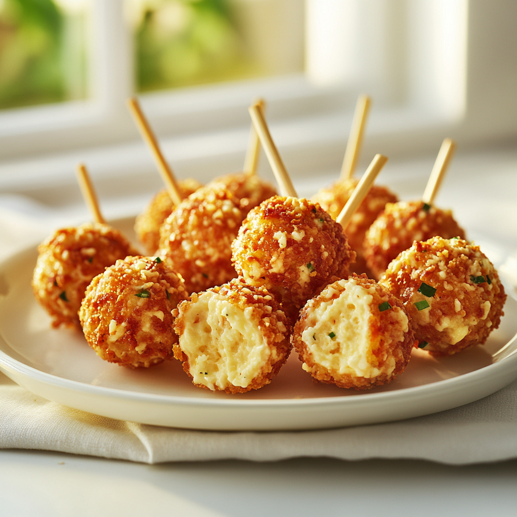 Mini Cheese Balls Serving and storing