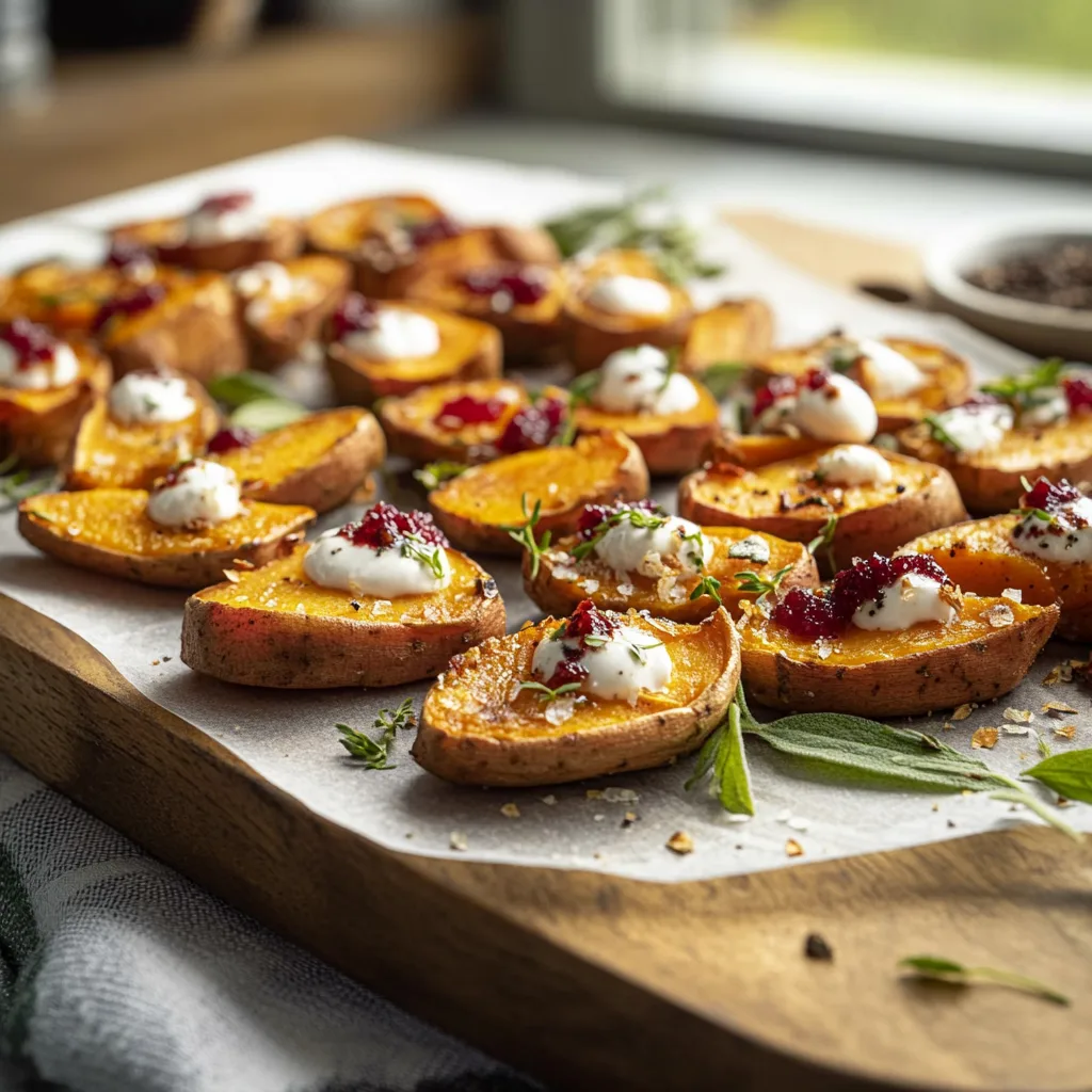 Sweet Potato Bites Serving and storing
