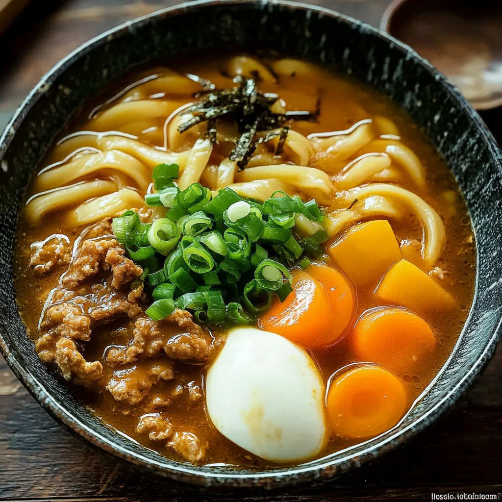 Japanese Curry Udon Dish