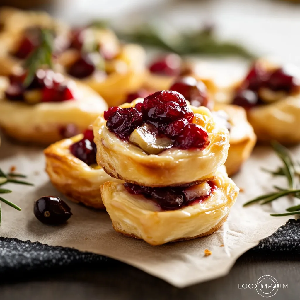 Cranberry Brie Bites