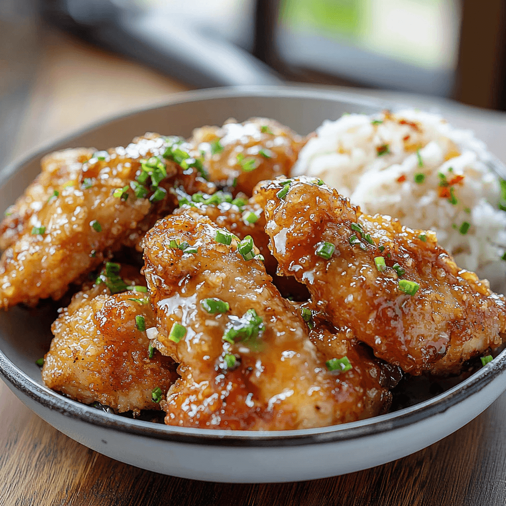 Bang Bang Chicken Dish preparation