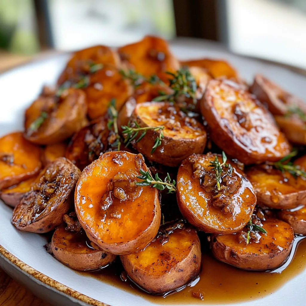 Cinnamon Maple Roasted Sweet Potatoes preparation