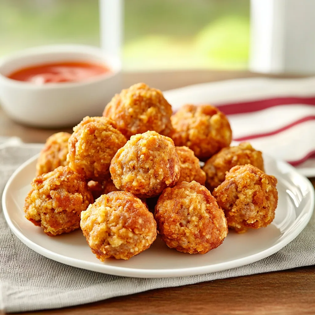 Bisquick Sausage Balls Recipe preparation