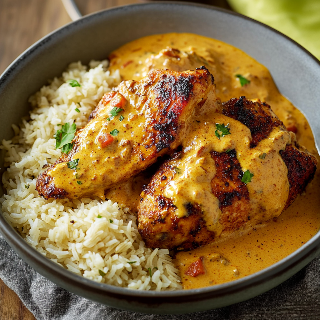Creamy Peri Peri Chicken Dish preparation
