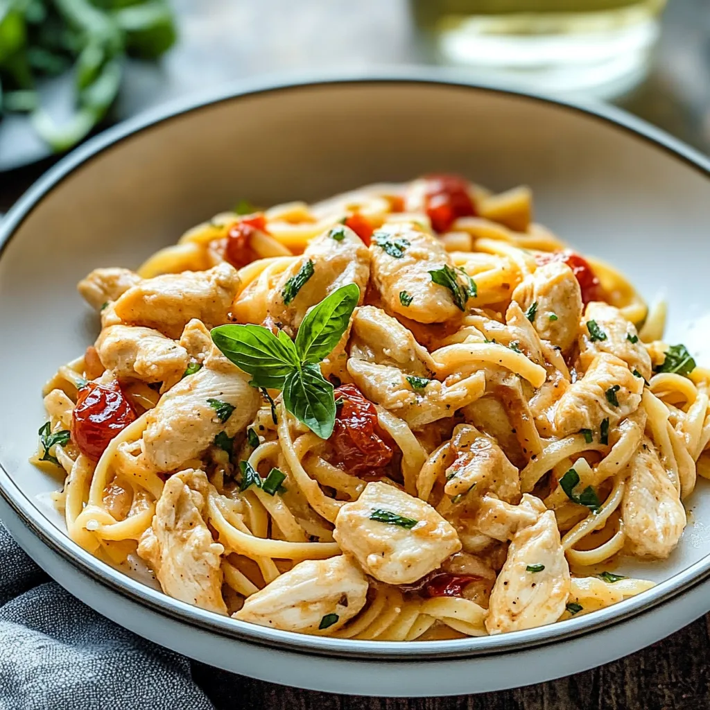Marry Me Chicken Pasta Recipe preparation