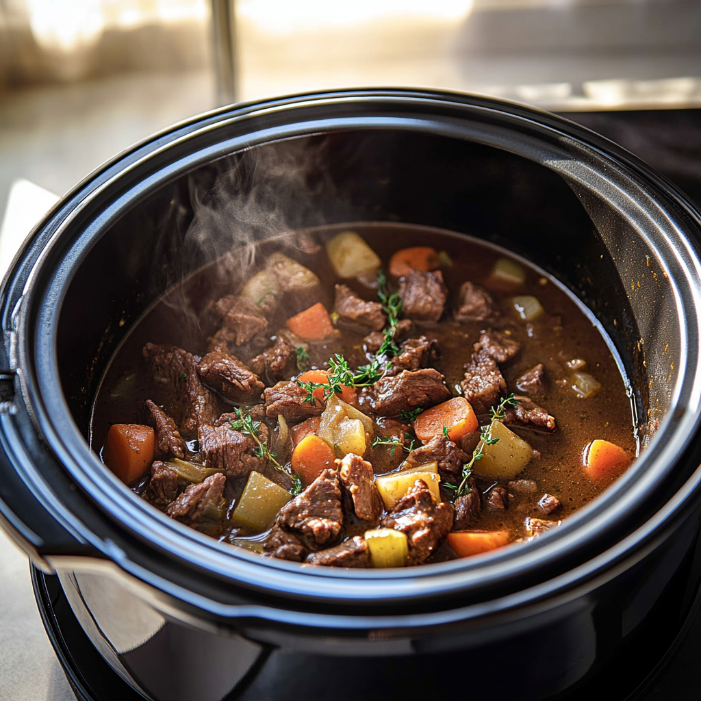 Slow Cooker Beef Stew Slow Cooker Beef Stew Recipe preparation