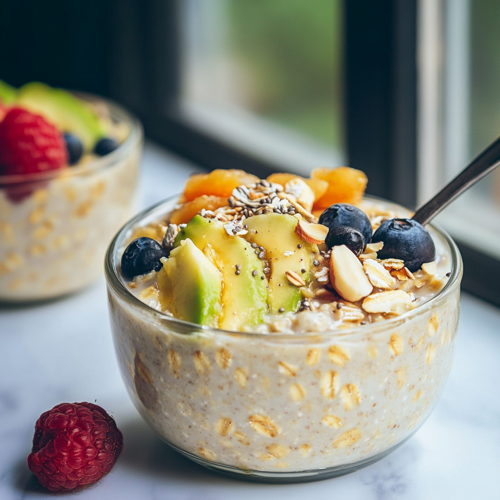 High-Protein Overnight Oats Recipe preparation