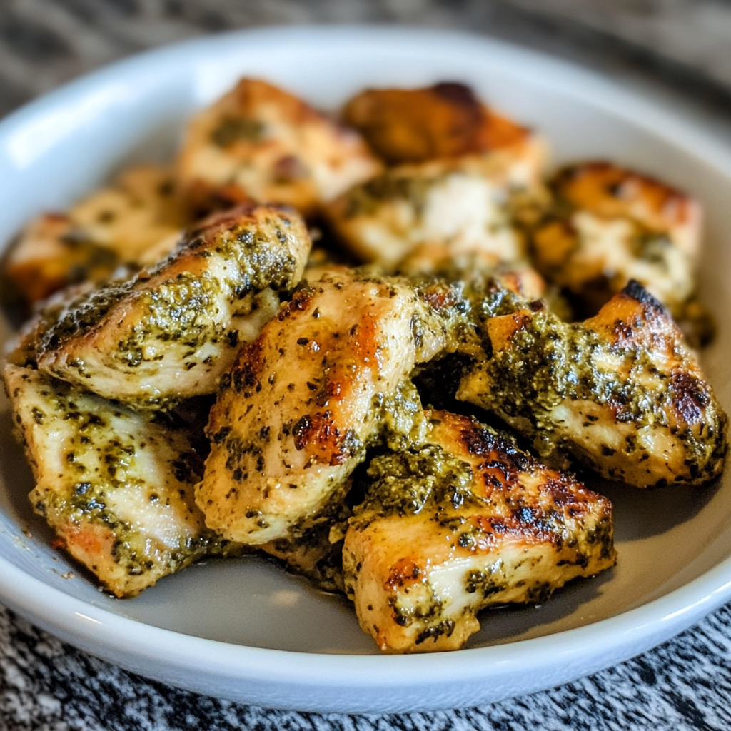 Air Fryer Chicken Pesto Dish Air Fryer Chicken Pesto Dish Recipe preparation