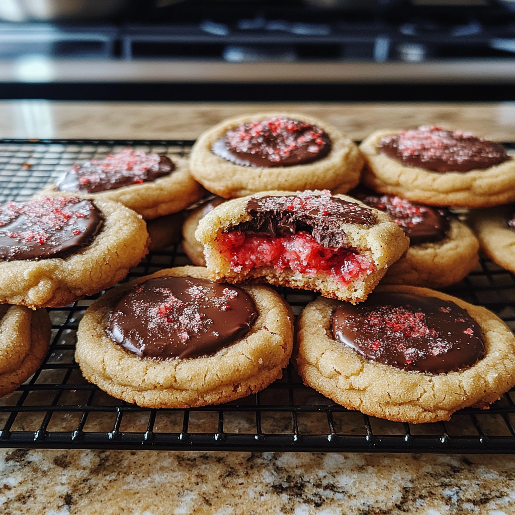 Chocolate-Stuffed Strawberry Sugar Cookies Recipe preparation