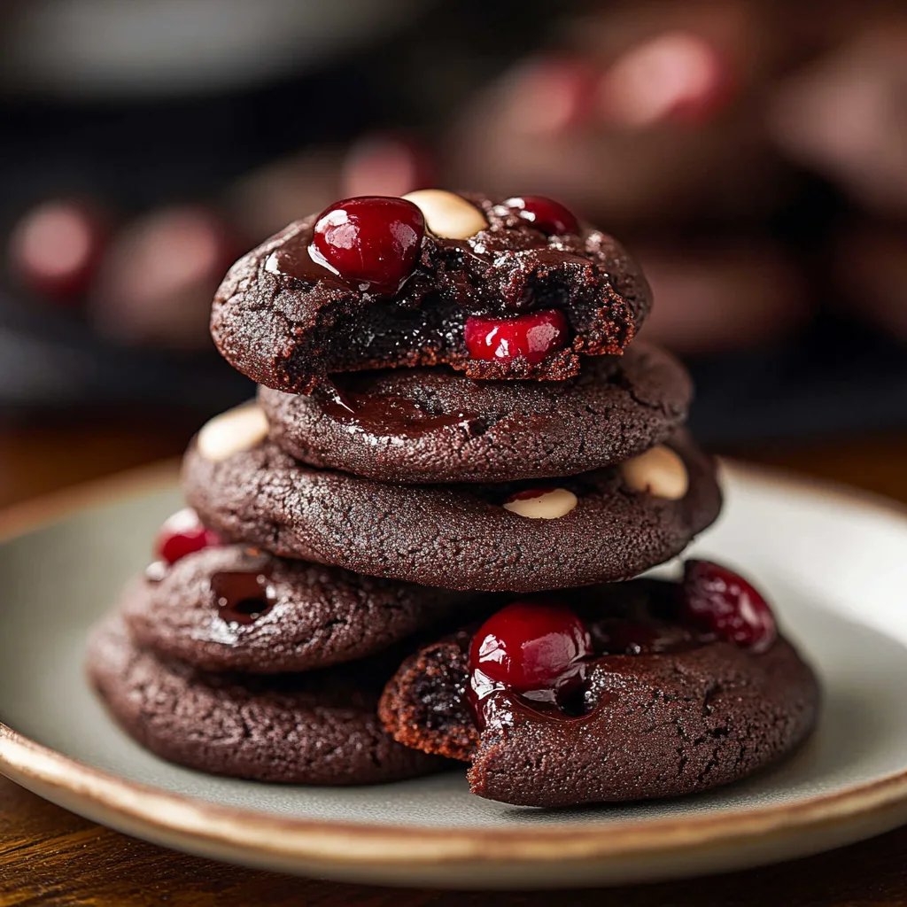 Chocolate Cherry Cookies Recipe preparation