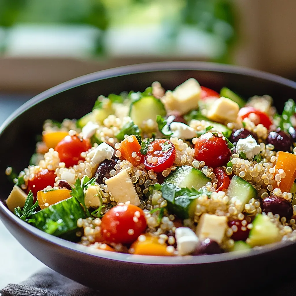 Mediterranean Quinoa Salad Recipe preparation