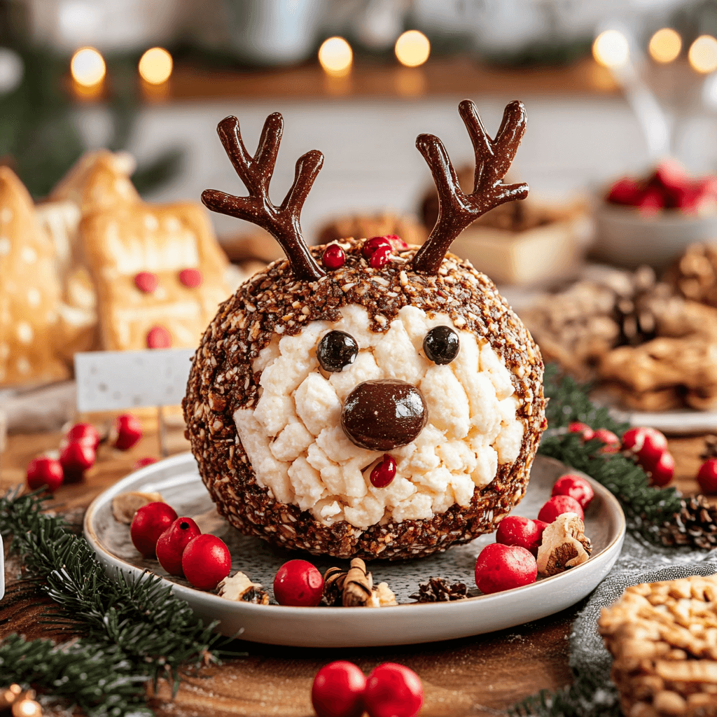 Reindeer Cheese Ball Recipe preparation