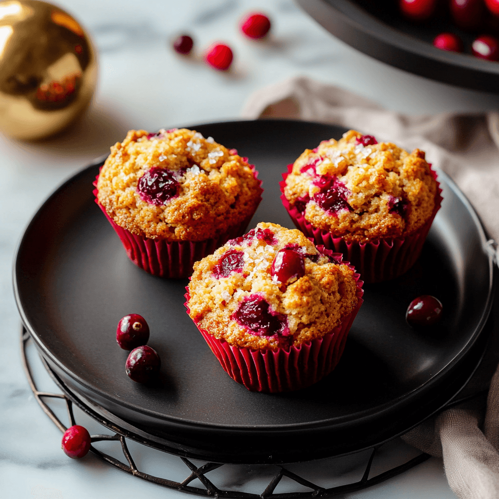 Fresh Cranberry Orange Muffins preparation
