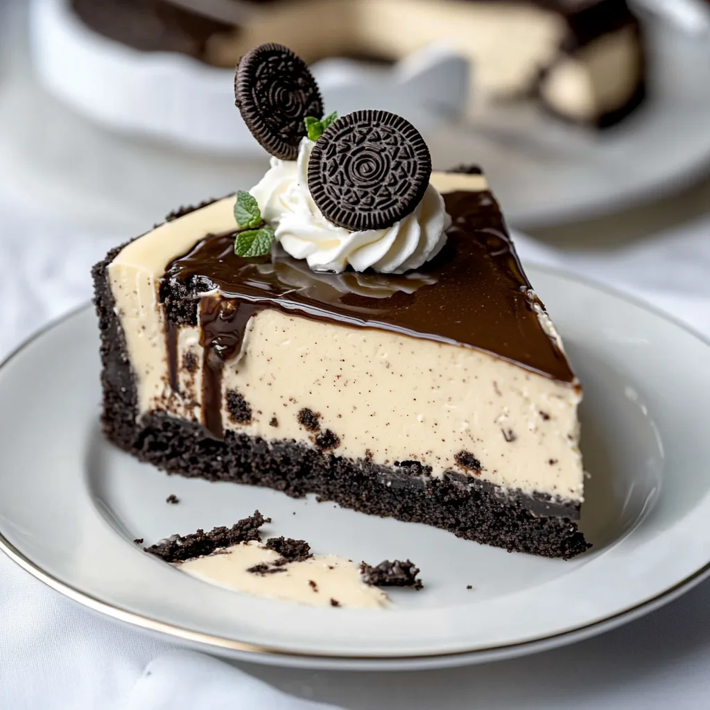 Delicious Oreo Cheesecake preparation