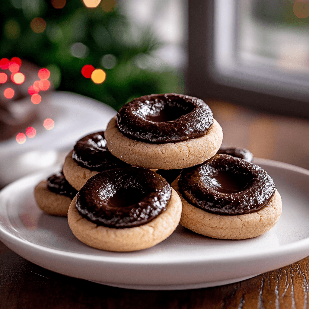 Chocolate Thumbprint Cookies Recipe preparation