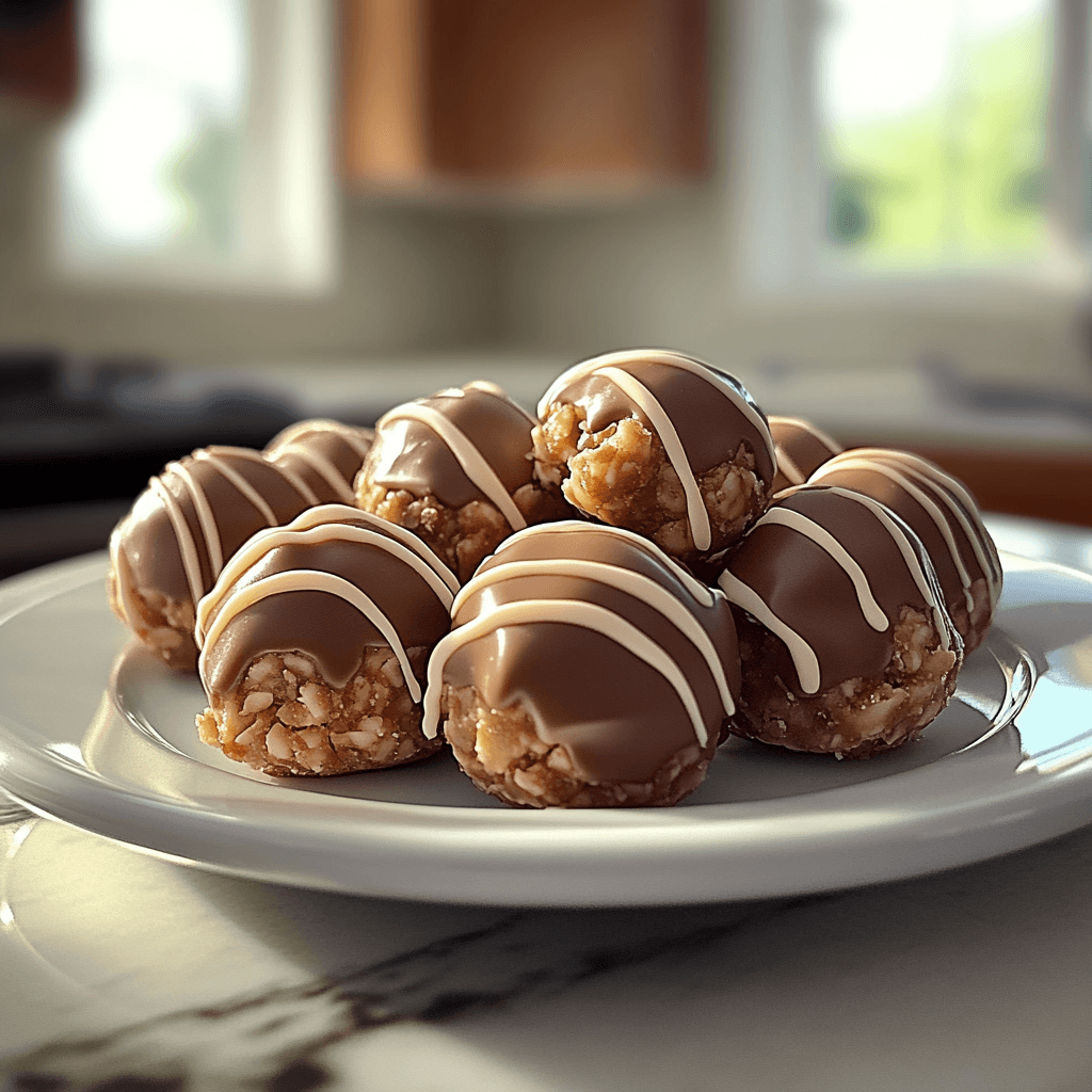 Homemade Butterfinger Balls Serving and storing