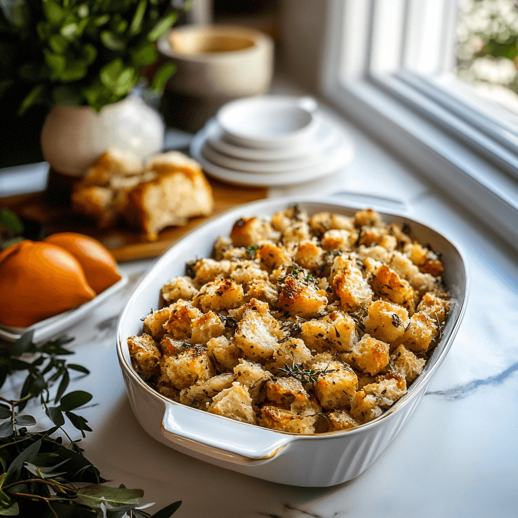 Classic Butter Herb Stuffing and tricks