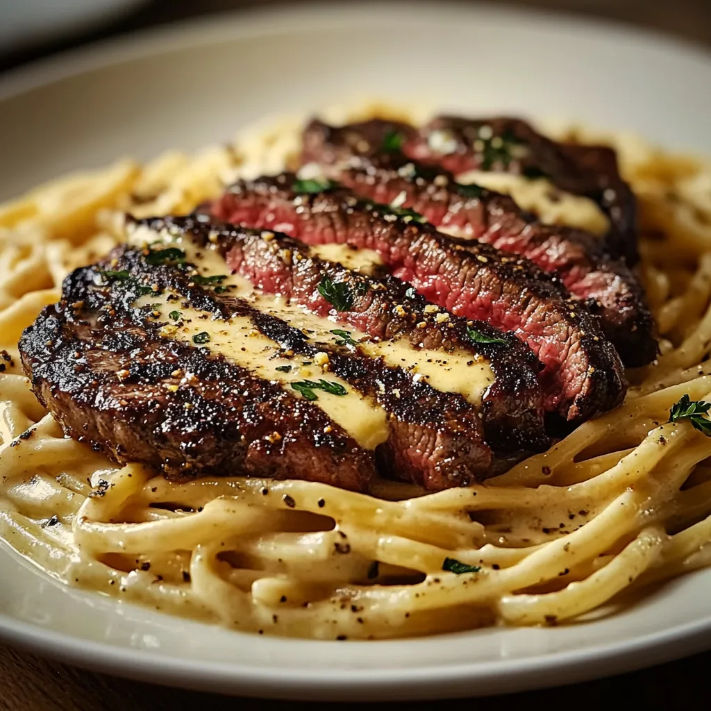 Spicy Cajun Steak with Alfredo Pasta and tricks