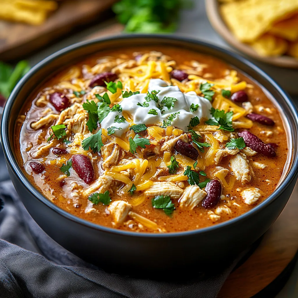 Slow Cooker Cream Cheese Crack Chicken Chili and storing