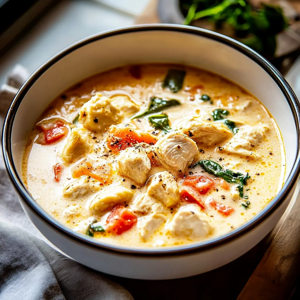 Marry Me Chicken Soup and storing