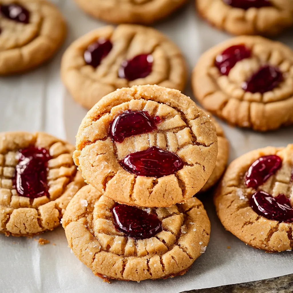 Peanut Butter and Jelly Cookies and storing
