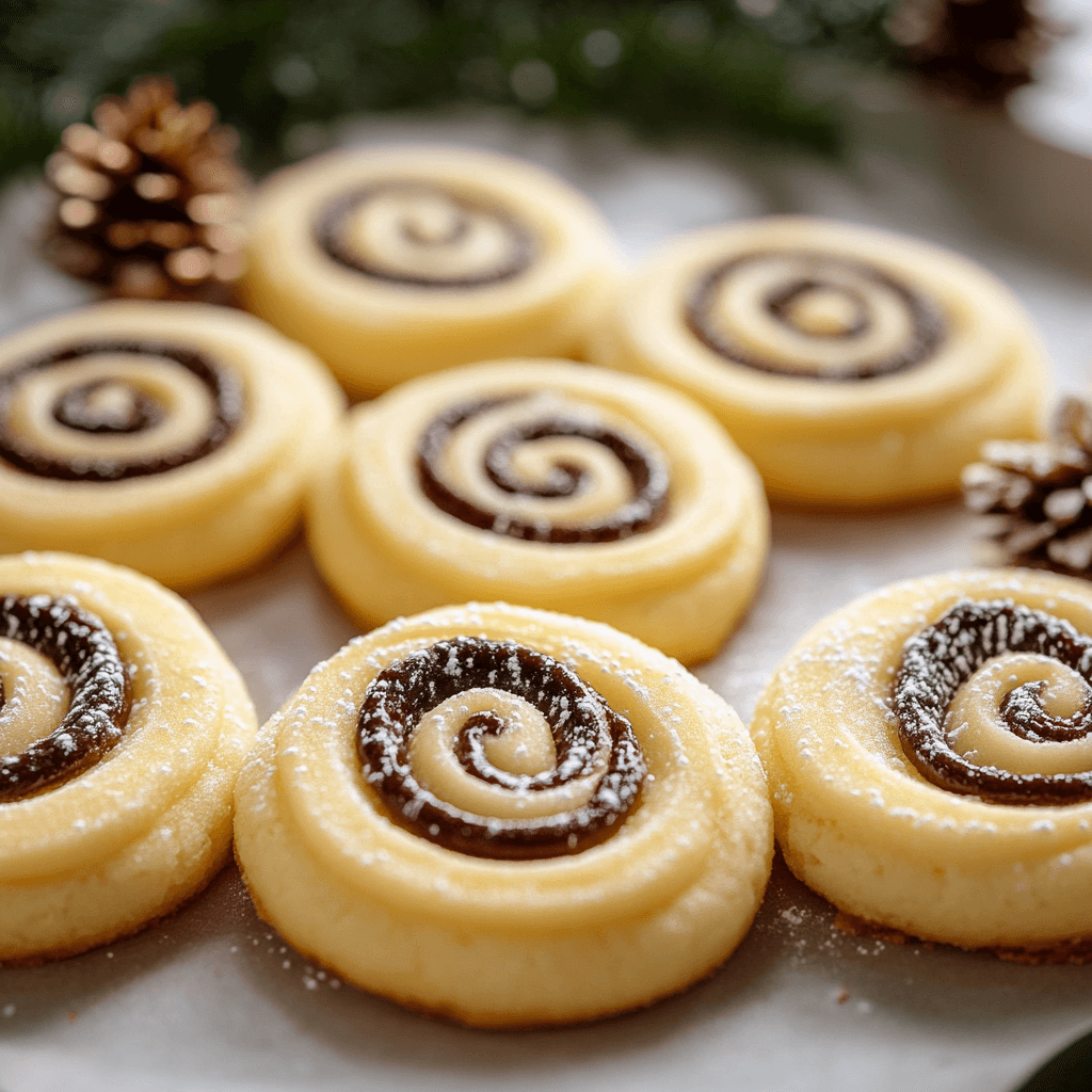 Christmas Butter Swirl Cookies and storing