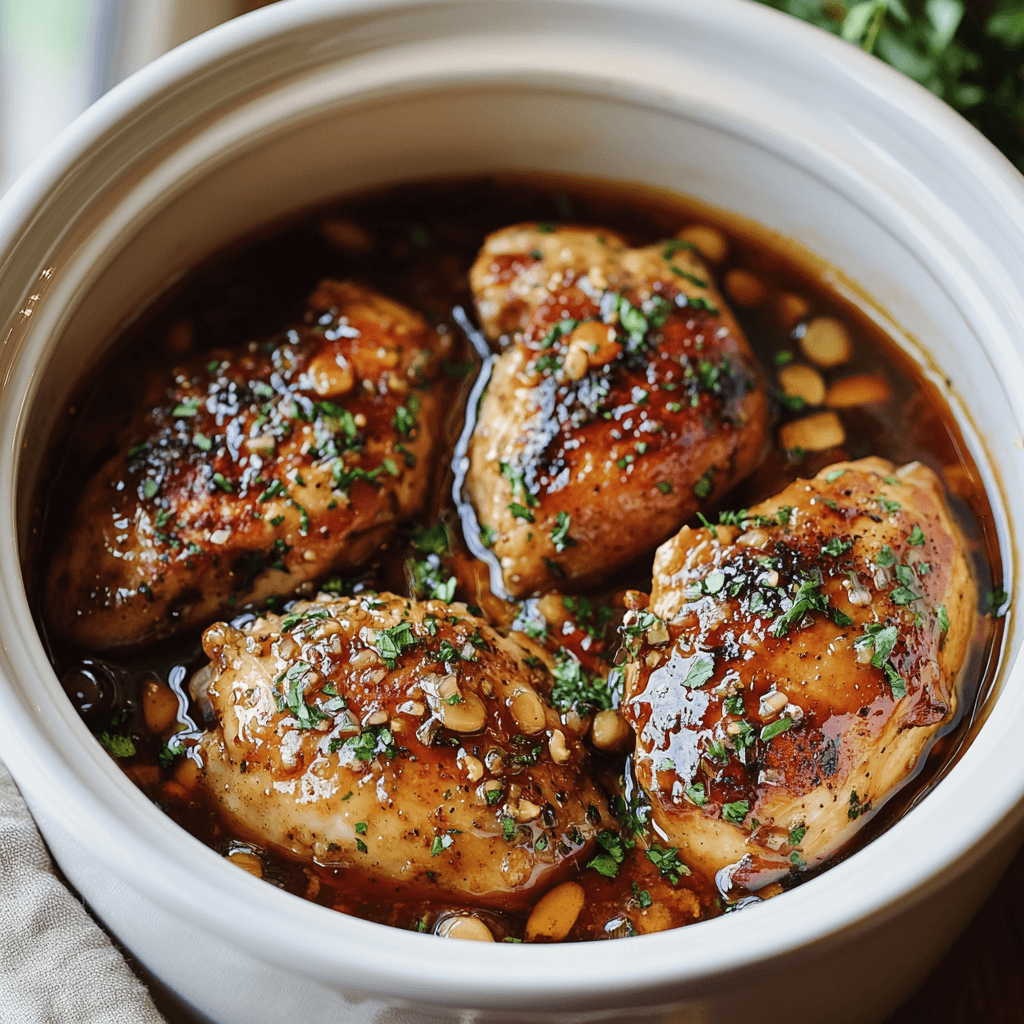 Crockpot Honey Garlic Chicken Dish and tricks