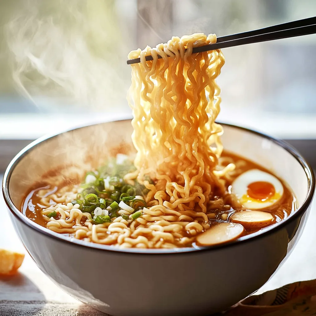 Slow Cooker Ramen Noodles and storing