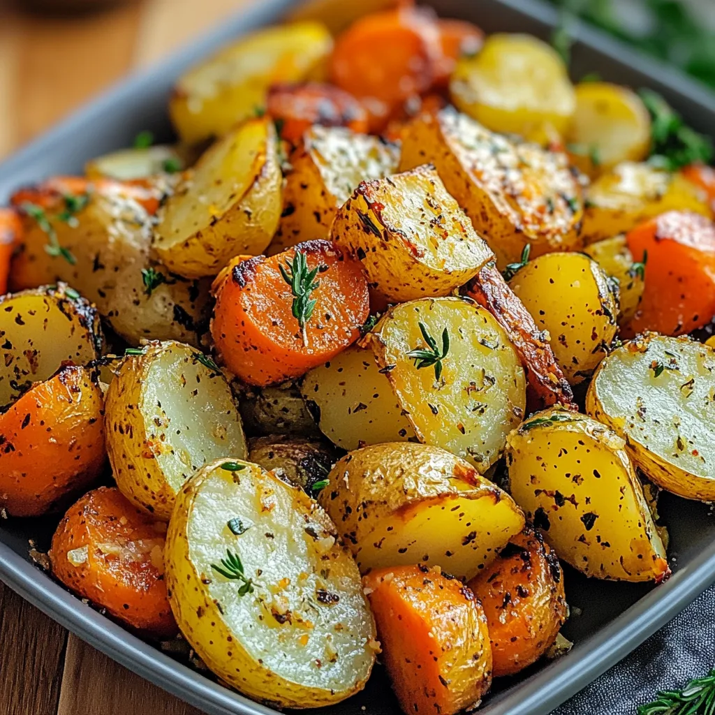 Garlic Herb Roasted Vegetables and storing