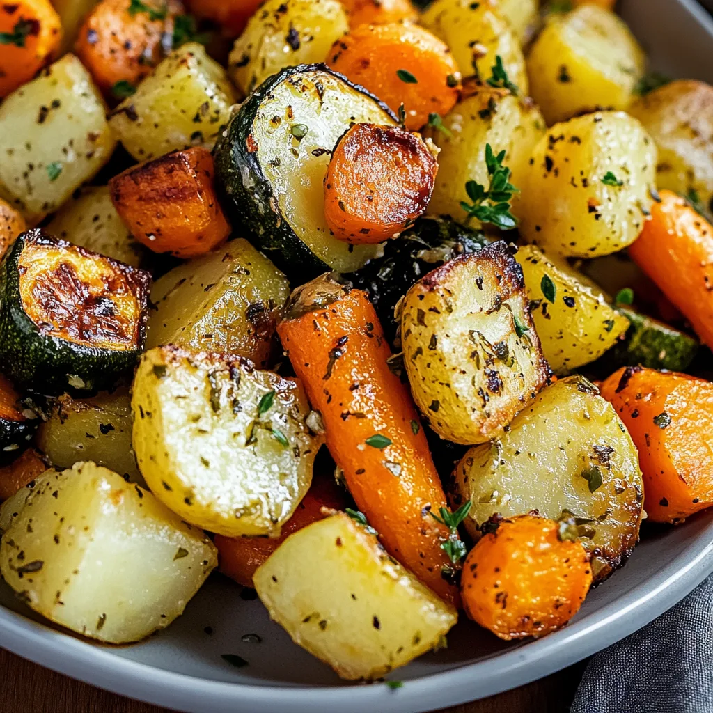 Garlic Herb Roasted Vegetables and tricks