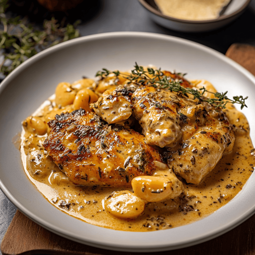 Creamy Tuscan Chicken Dish and storing