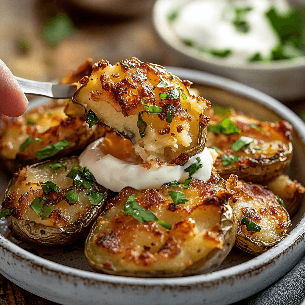 Jalapeno Popper Smashed Potatoes and storing