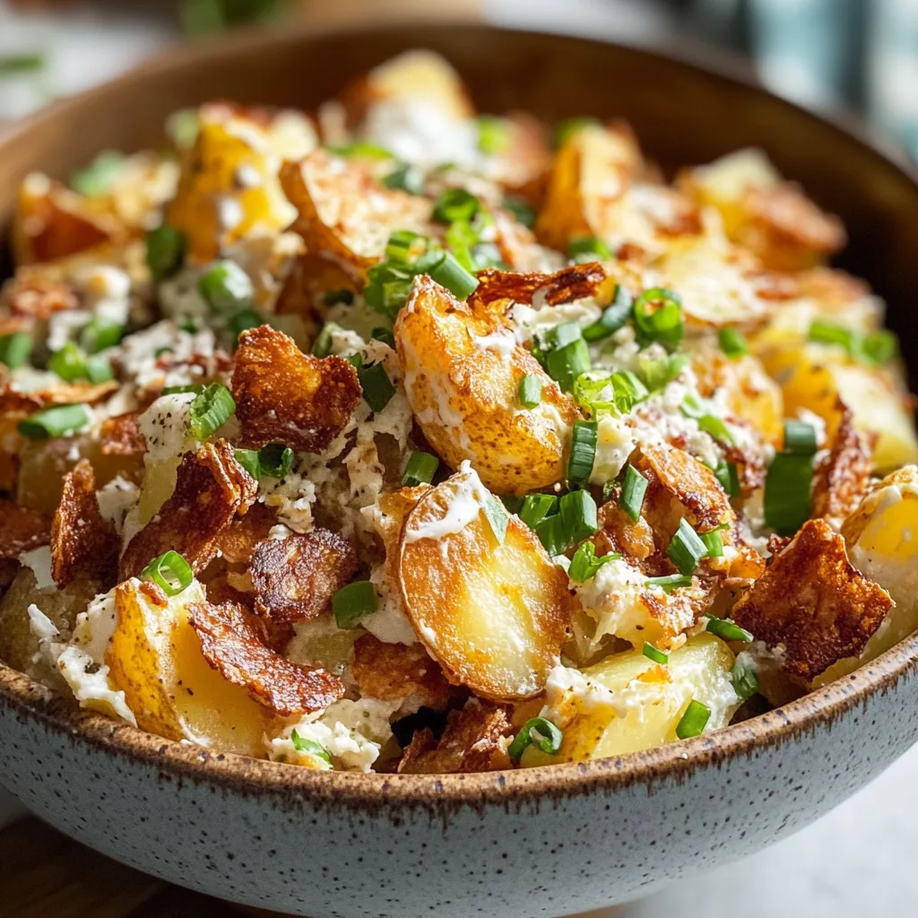 Crispy Smashed Potato Salad and tricks