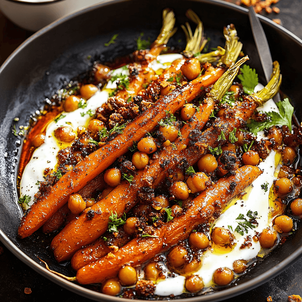 Spicy Maple Roast Carrots with Chickpeas and tricks