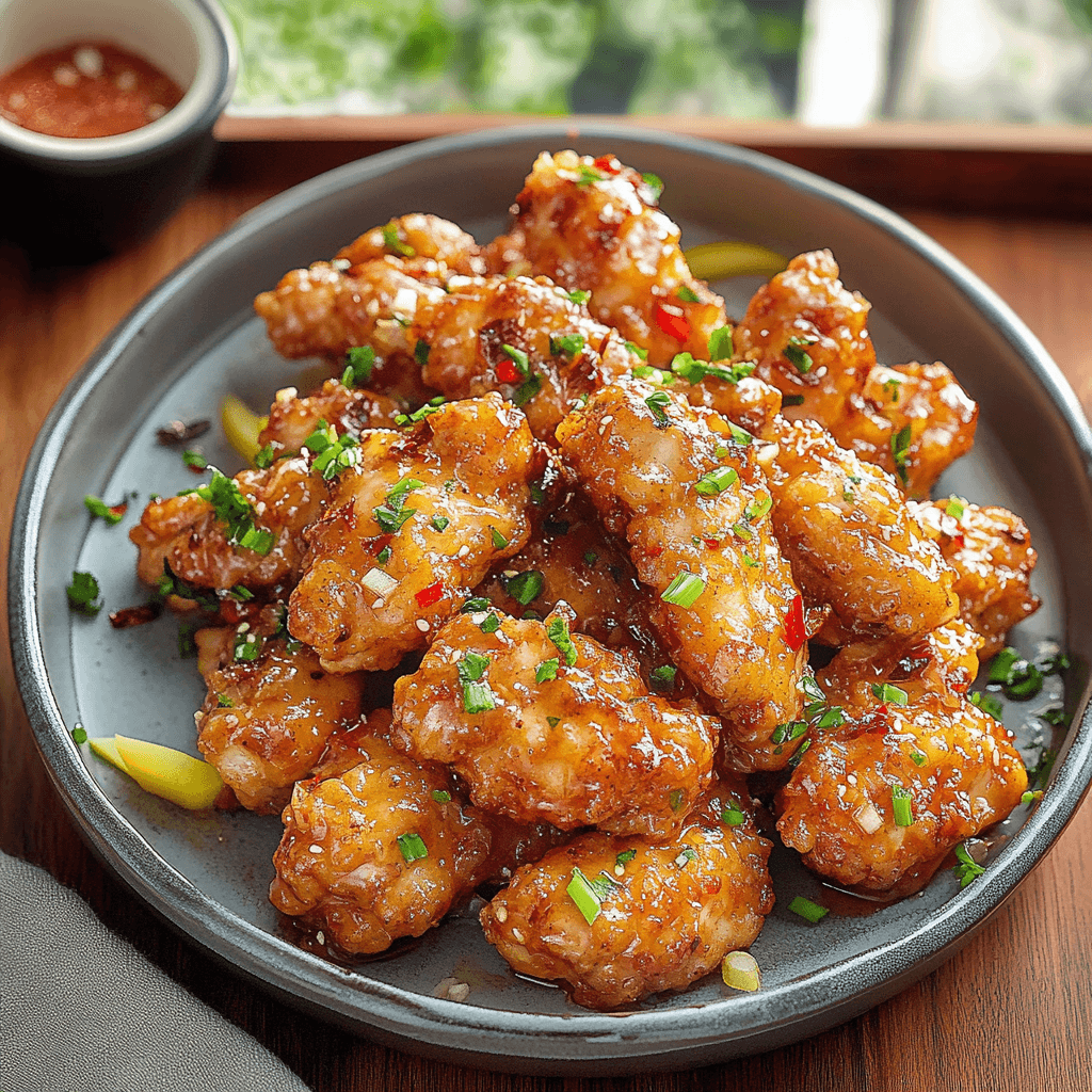 Bang Bang Chicken Dish and storing