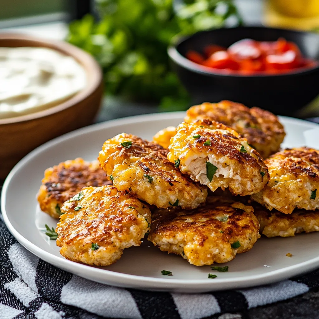 Cheesy Chicken Fritters Tips and tricks