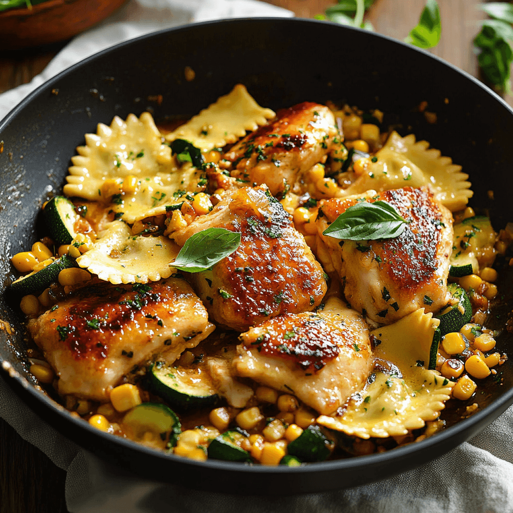 Garlic Butter Chicken Dish and storing