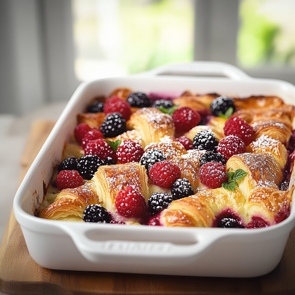 Berry Croissant Bake and storing