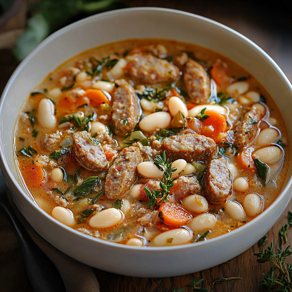 Sausage White Bean Soup Sausage White Bean Soup Serving and storing