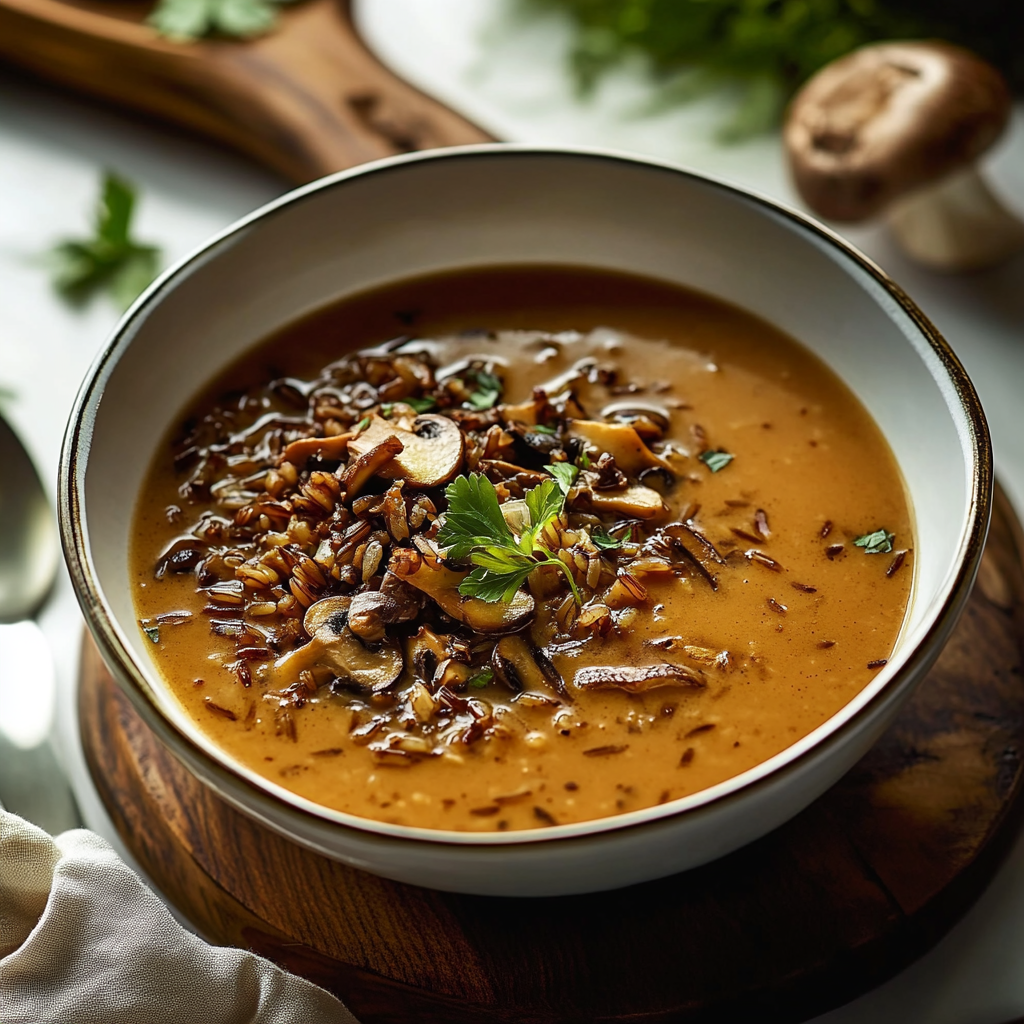 Wild Rice Mushroom Soup Wild Rice Mushroom Soup Serving and storing