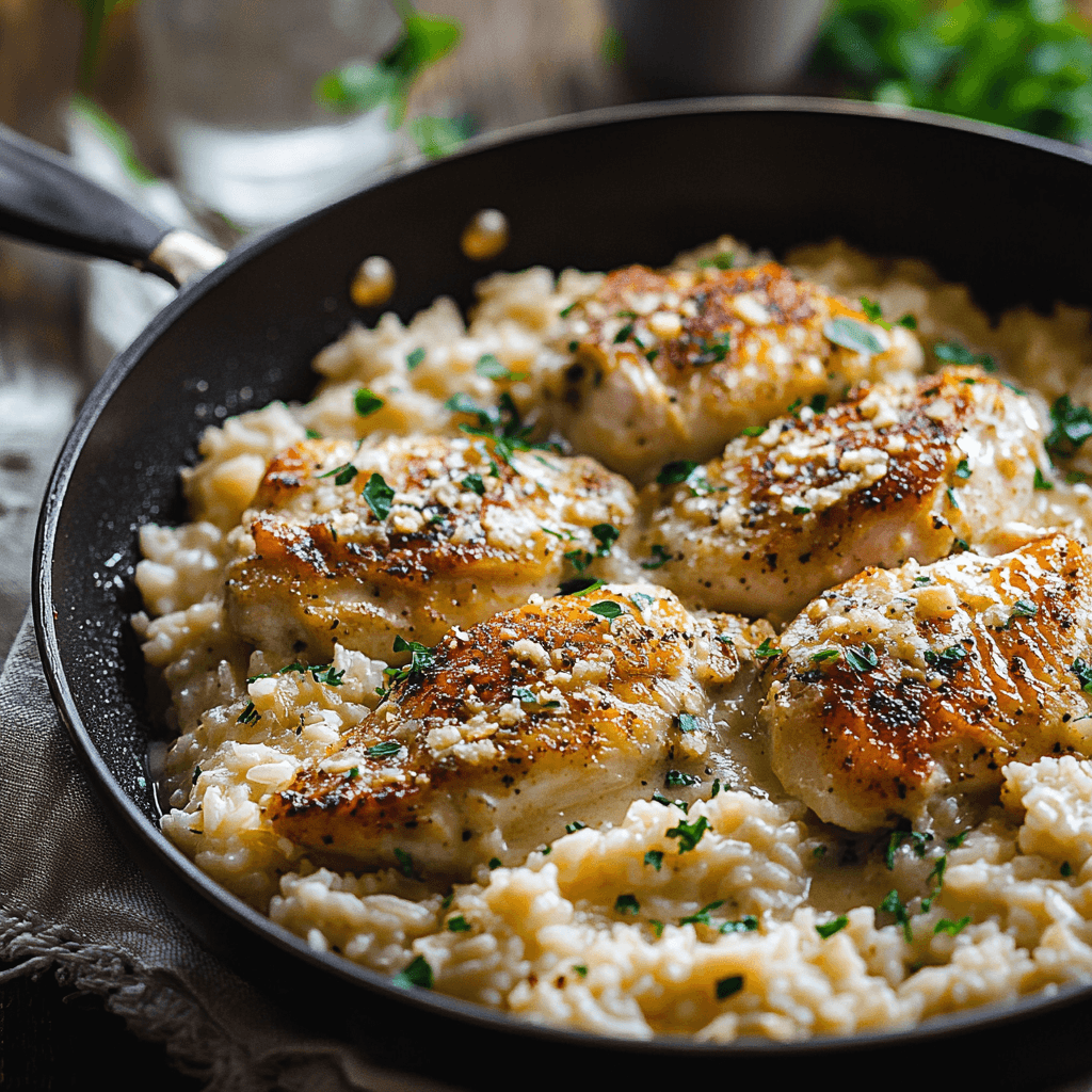 One-Pan Creamy Parmesan Chicken & Rice Tips and tricks
