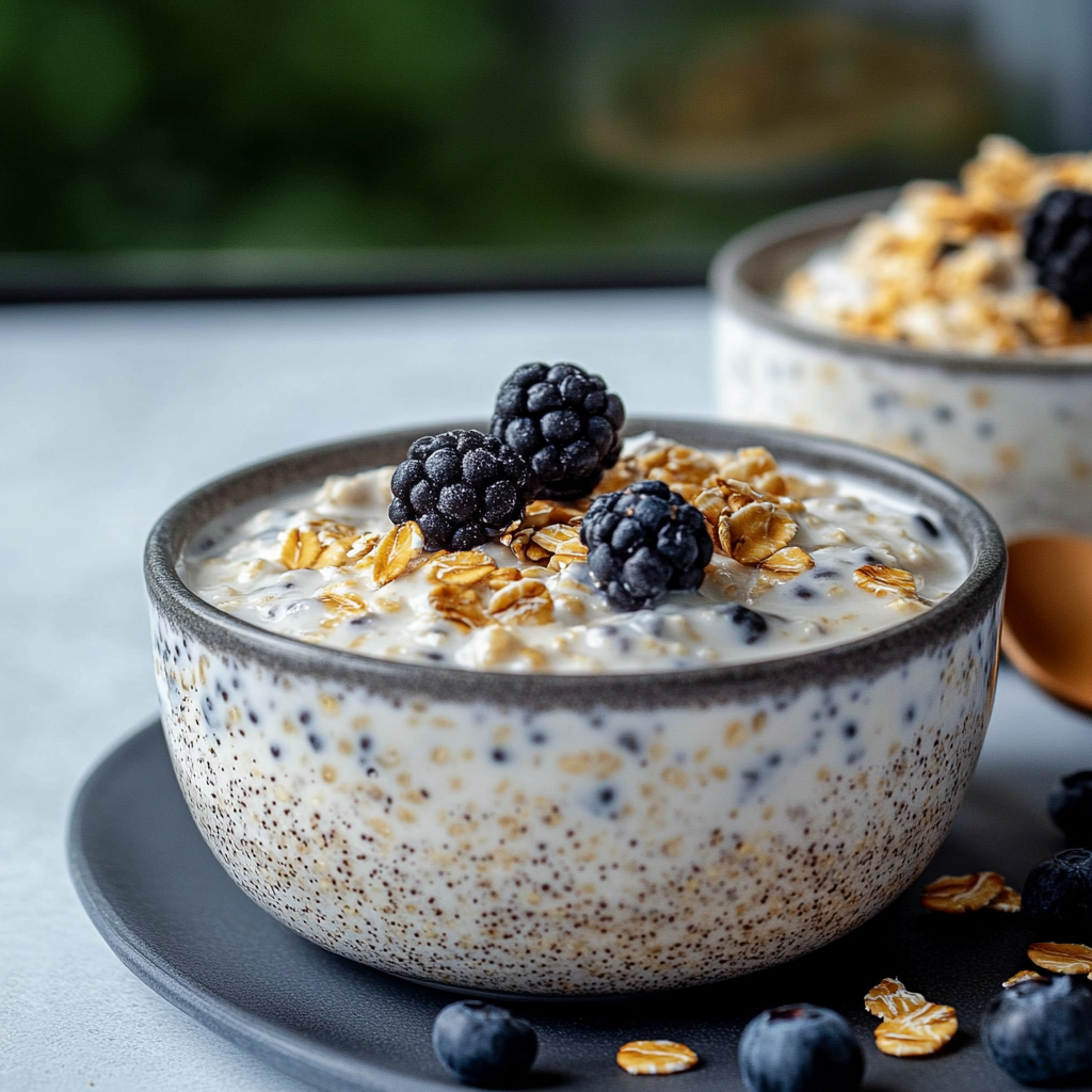 Vanilla Overnight Oats Serving and storing