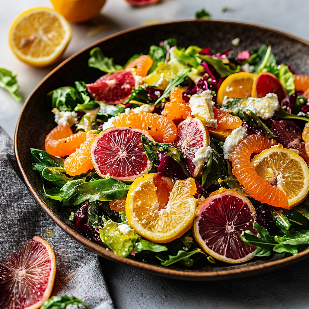 Winter Citrus Salad Serving and storing