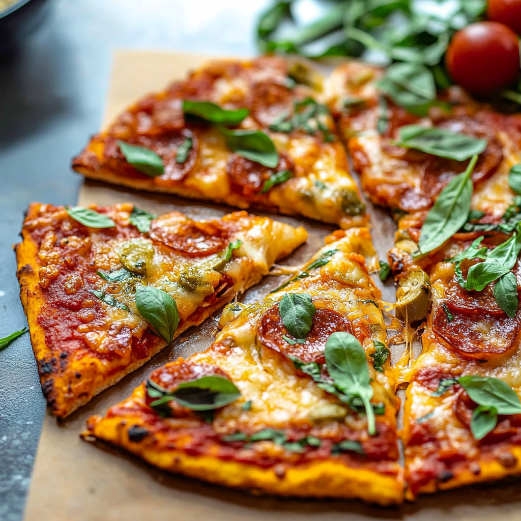 Low-Carb Pizza Crust Low-Carb Pizza Crust Serving and storing