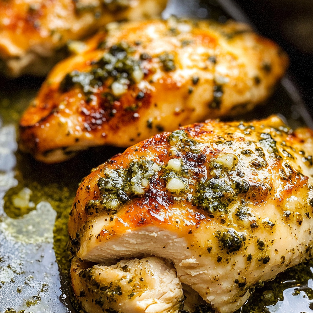 Air Fryer Chicken Pesto Dish Air Fryer Chicken Pesto Dish Serving and storing