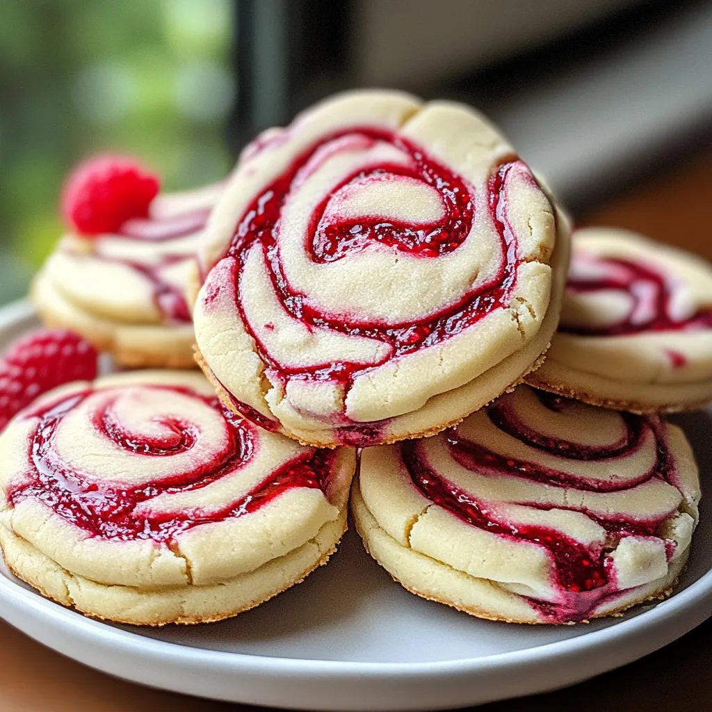 Raspberry Swirl Shortbread Cookies Serving and storing